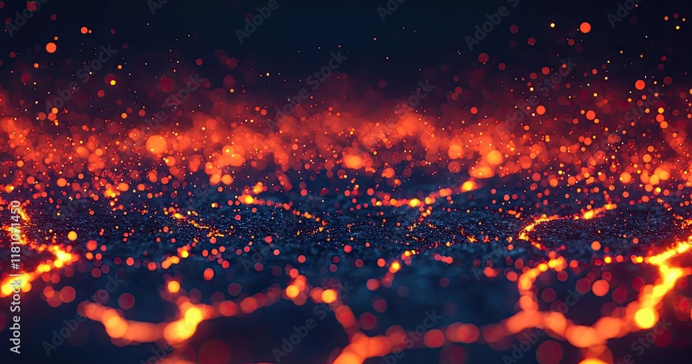 Fire abstract background idea. Close-up view of glowing lava texture with vibrant orange and black hues. Fire abstract background idea. Close-up view of glowing lava texture with vibrant orange and black hues.