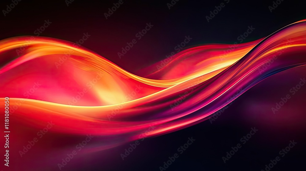 Fire abstract background idea. Vibrant abstract waves of red and orange flowing gracefully against a dark background. Fire abstract background idea. Vibrant abstract waves of red and orange flowing gracefully against a dark background.