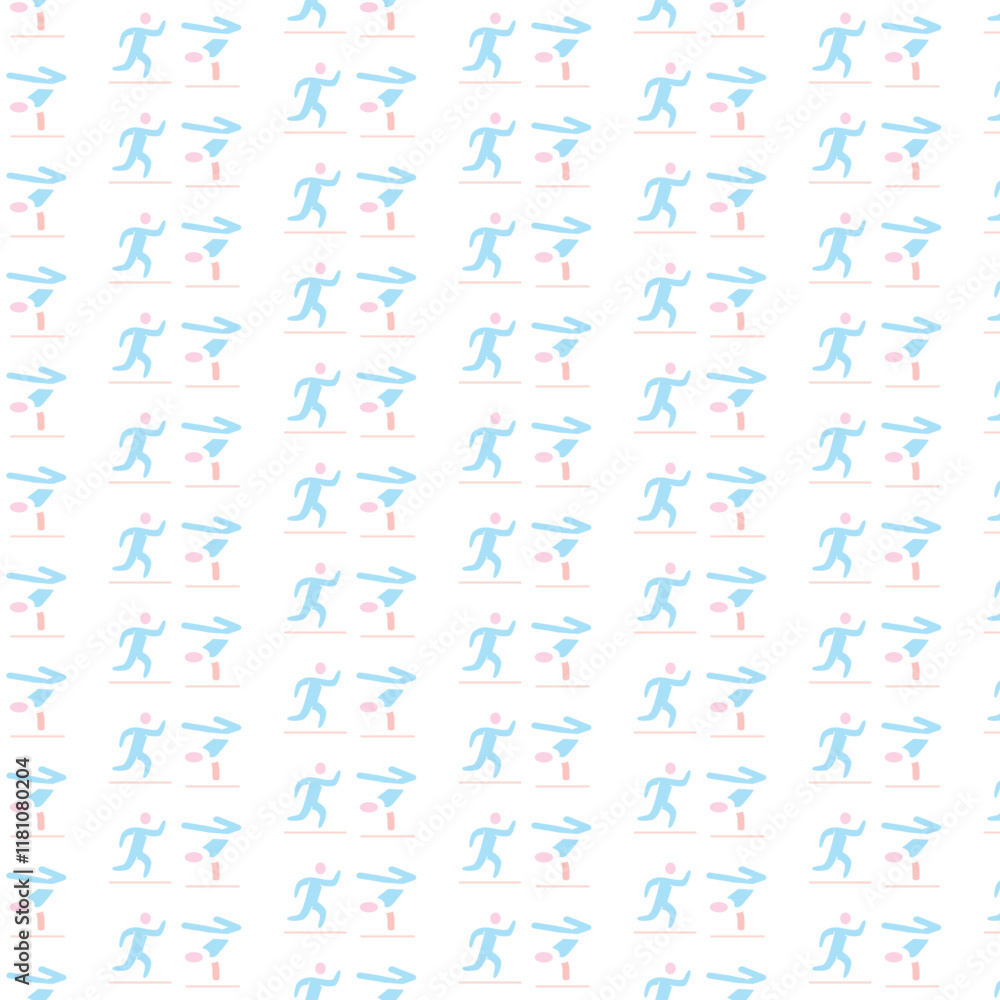 Marathon Icon Pattern Design For Social Media Template Background Marathon Icon Pattern Design For Social Media Template Background