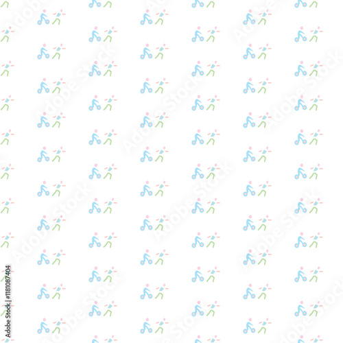 Marathon Icon Pattern Design For Social Media Template Background