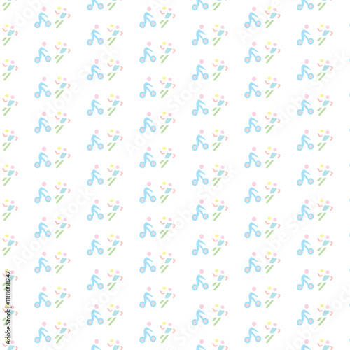Marathon Icon Pattern Design For Social Media Template Background