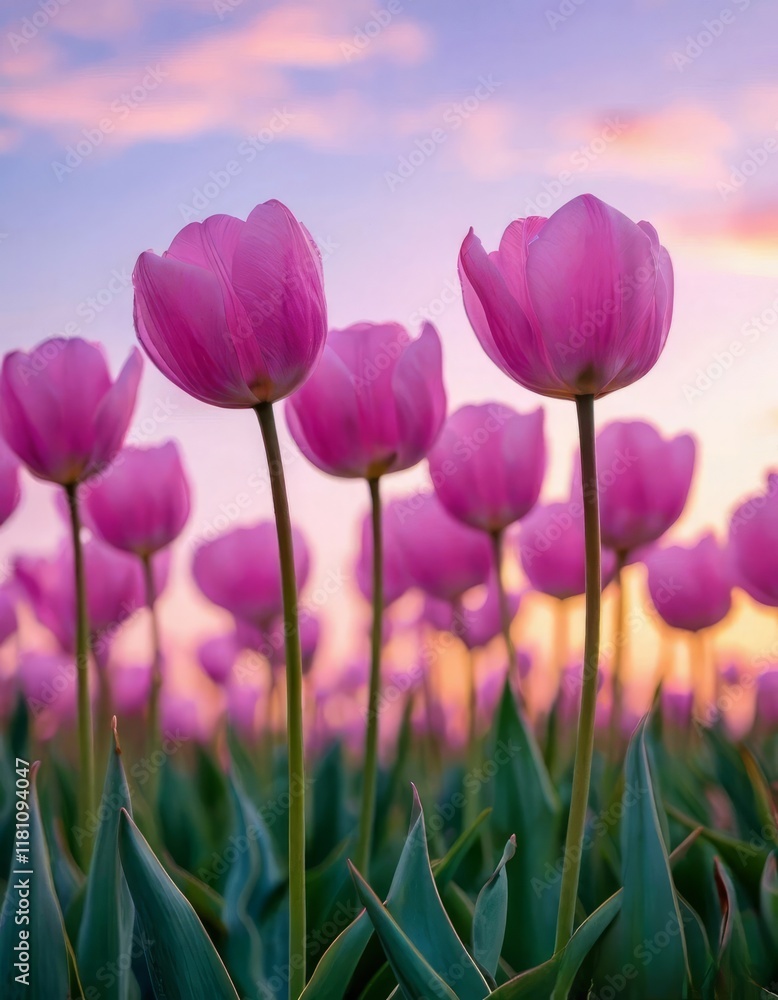 tulips with a warm abstract violet background tulips with a warm abstract violet background