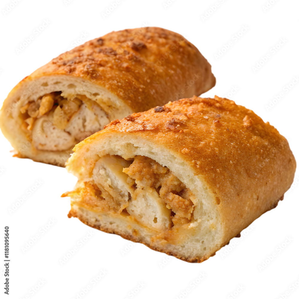 chicken bread bite on transparent background chicken bread bite on transparent background