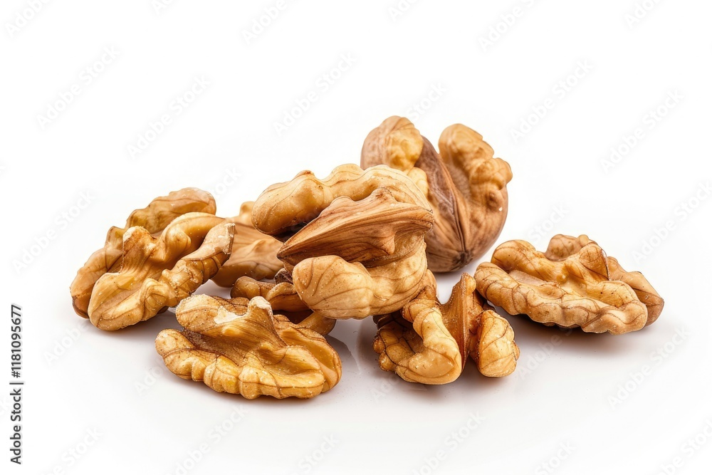 High Resolution Picture of Nuts Isolated on White Background High Resolution Picture of Nuts Isolated on White Background