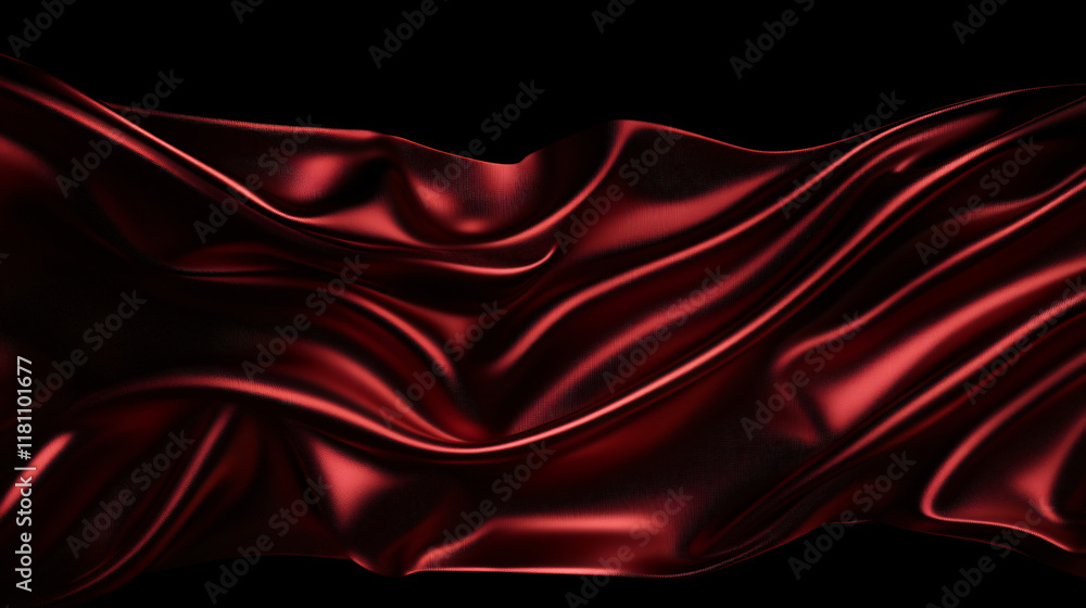 Obraz premium A dark red gradient with subtle light reflections and soft shadows, evoking a sense of luxury and exclusivity.