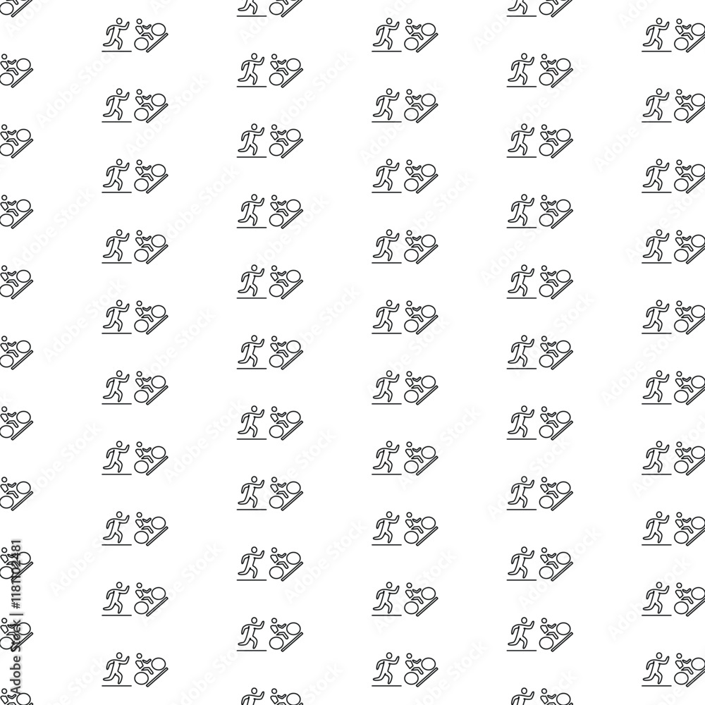 Marathon Icon Pattern Design For Social Media Template Background Marathon Icon Pattern Design For Social Media Template Background