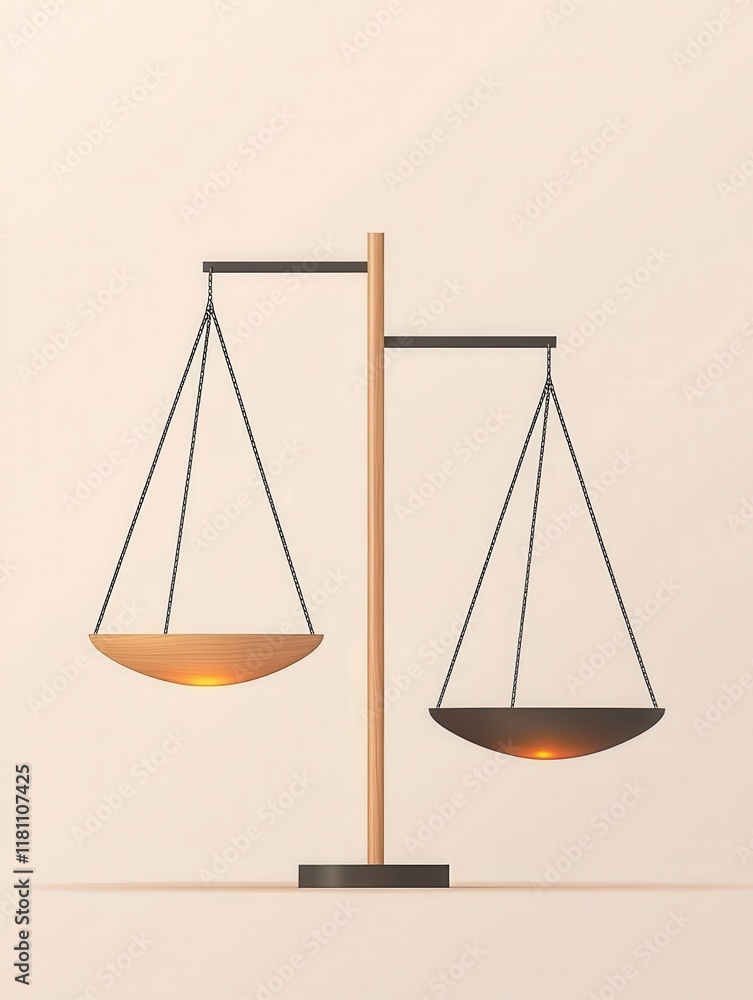 Symbolic representation of balance and justice in society. Symbolic representation of balance and justice in society.