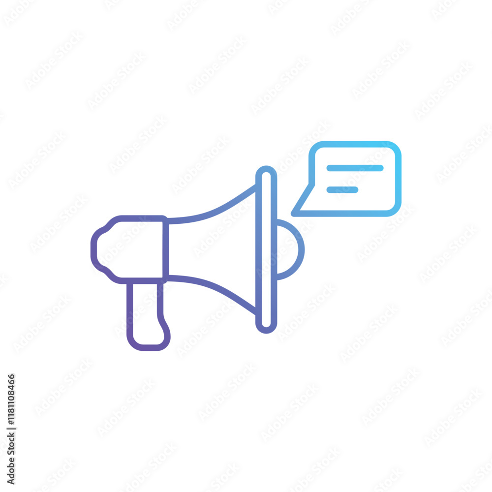 Megaphone vector icon Megaphone vector icon