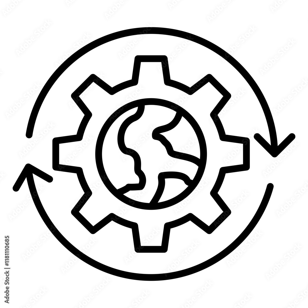 Sustainable Development Icon Sustainable Development Icon