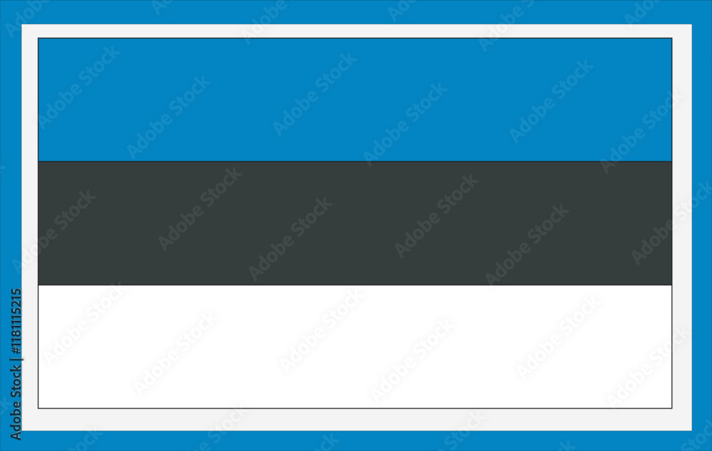 3d flag of Estonia country 3d flag of Estonia country