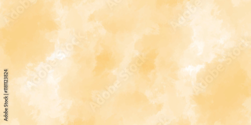 Soft white and yellow watercolor background for your design, Aquarelle painted paper template texture background banner, Pastel yellow watercolor design with digital painted for template.