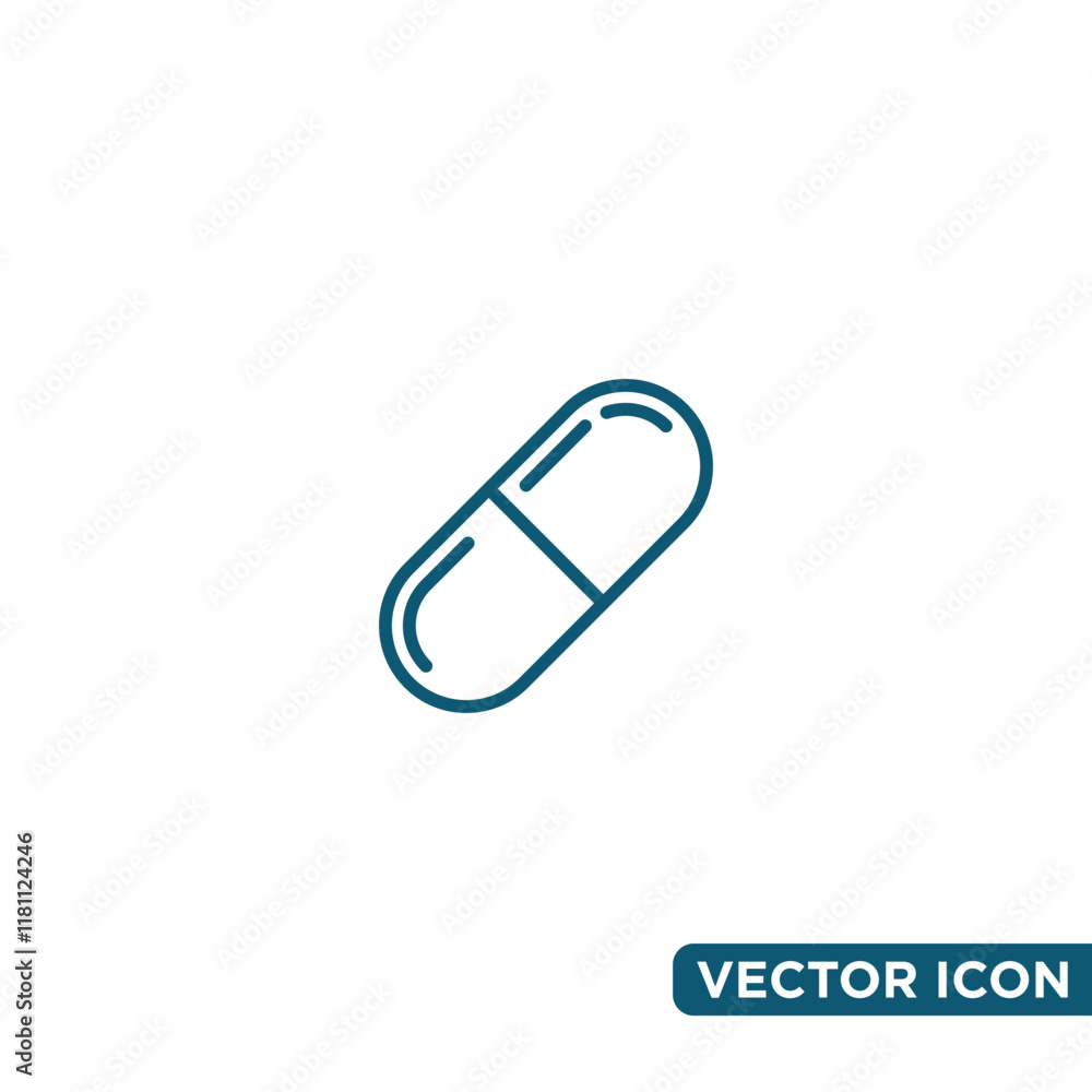 Simple Capsule Icon Design Template Simple Capsule Icon Design Template