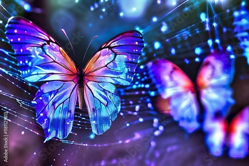 code snippets transform into butterflies each wing flap dispersi photo