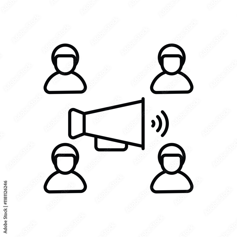 Fototapeta premium Affiliate Marketing vector icon