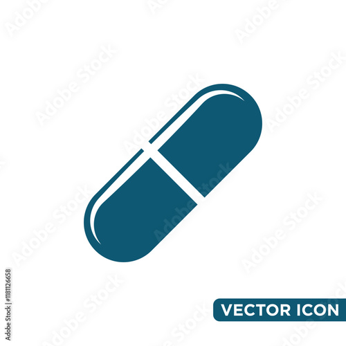 Simple Capsule Icon Design Template