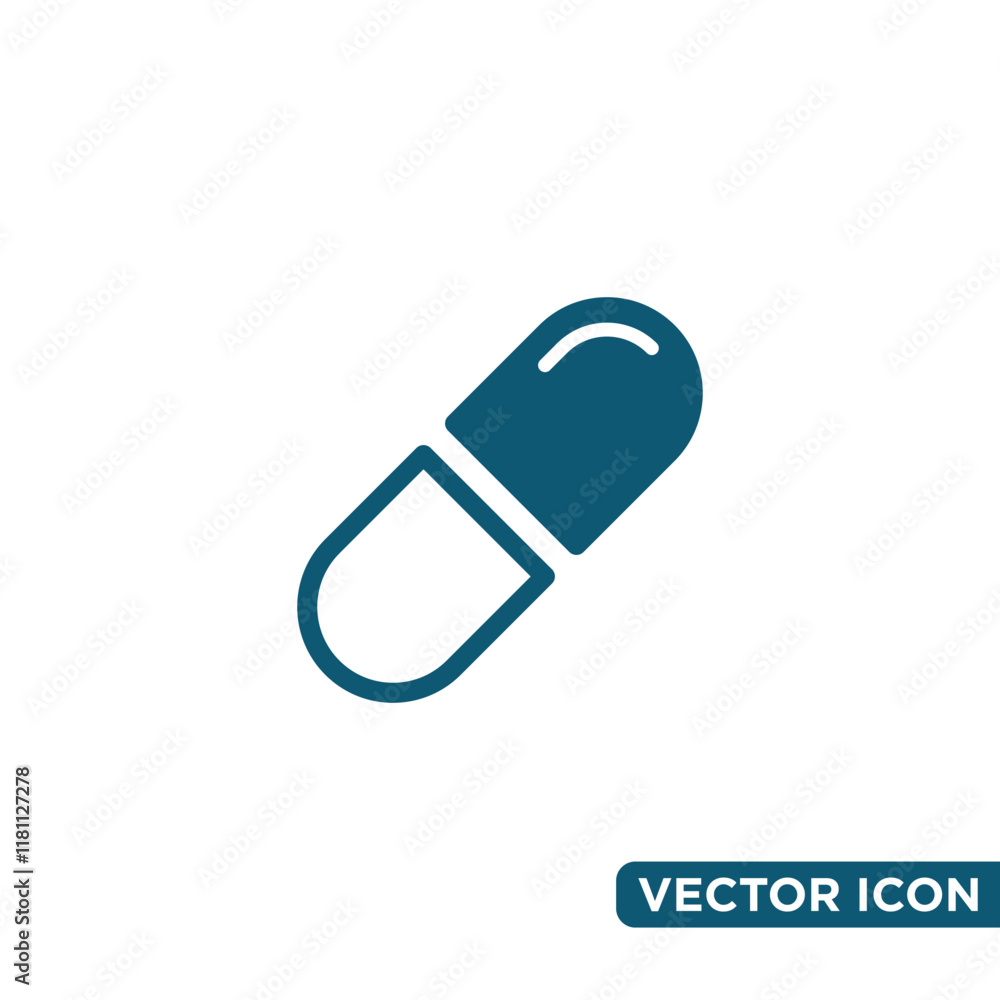 Simple Capsule Icon Design Template Simple Capsule Icon Design Template