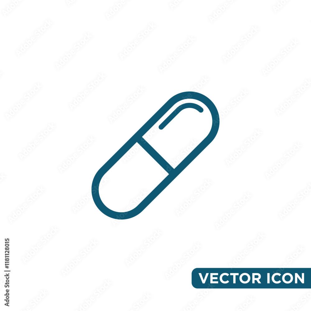 Simple Capsule Icon Design Template Simple Capsule Icon Design Template