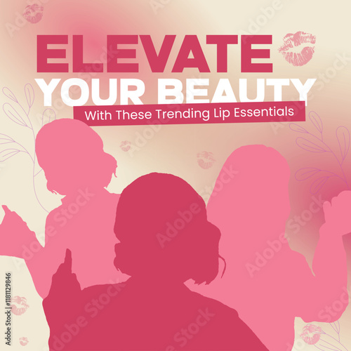Skin care beauty insta social media marketing vector post design artwork 