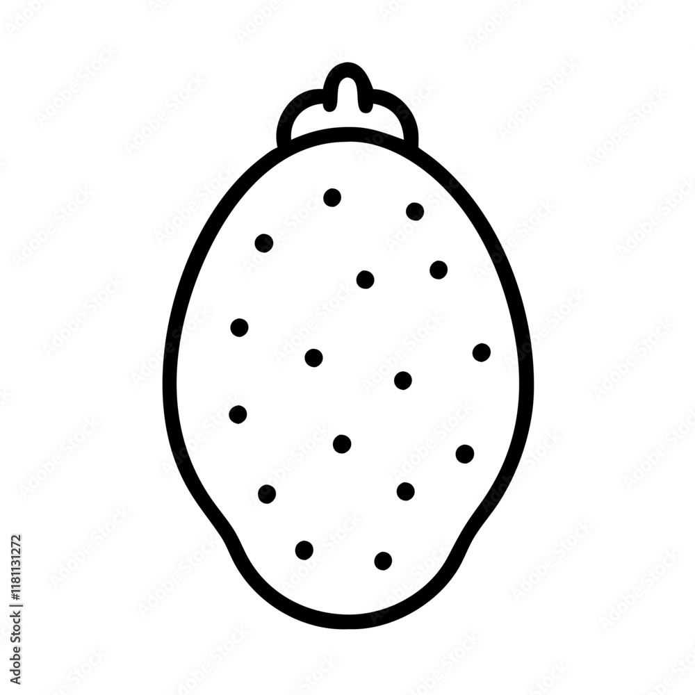 indian fig prickly pear icon, fruits line art, fruits icon - simple black line art icon of indian fig prickly pear perfect for logos, and fruits-themed designs. indian fig prickly pear icon, fruits line art, fruits icon - simple black line art icon of indian fig prickly pear perfect for logos, and fruits-themed designs.