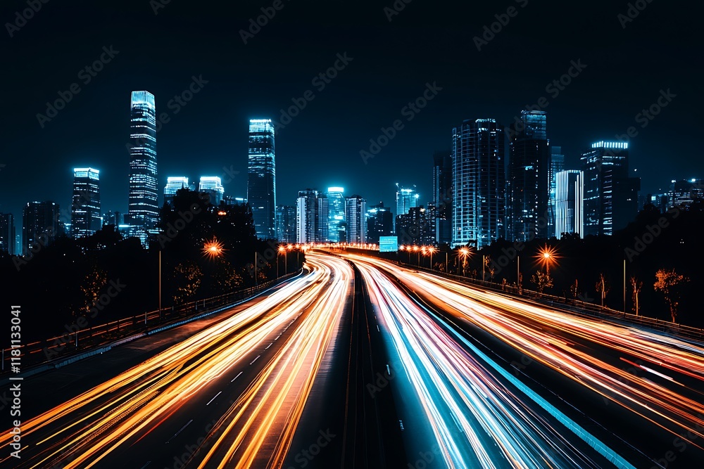 Movement car light on Singapore road with colourful city light, the car ligth tail move to the city. Movement car light on Singapore road with colourful city light, the car ligth tail move to the city.