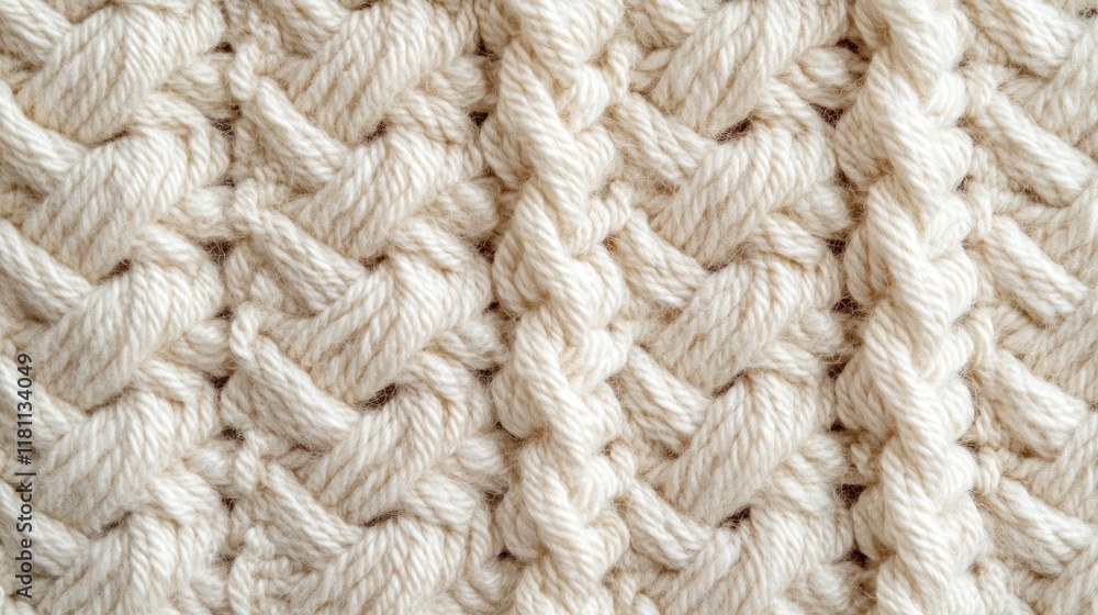 Creamy Knit Texture: A Close-Up of a Luxurious Knit Fabric Creamy Knit Texture: A Close-Up of a Luxurious Knit Fabric