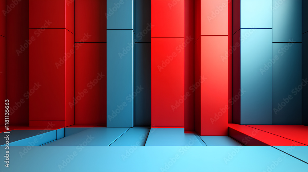 Red and blue box background
Red and blue box background