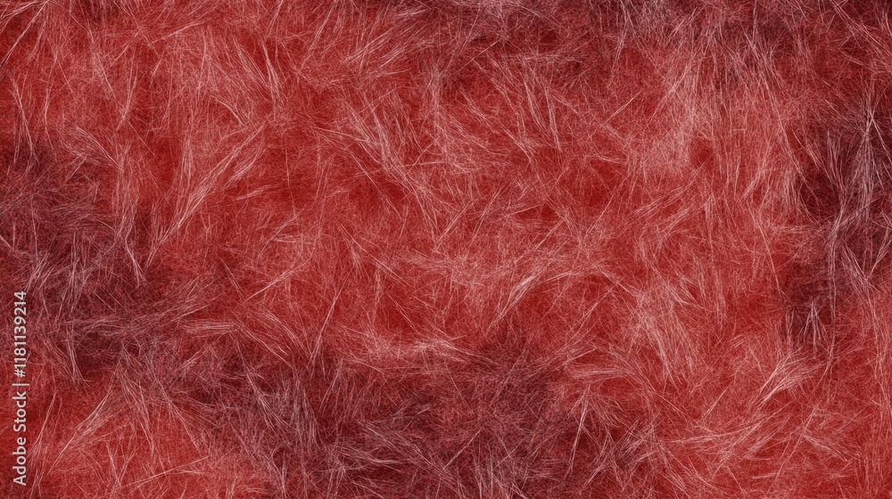 Obraz premium Abstract Red Texture with Fine, Hair-like Lines