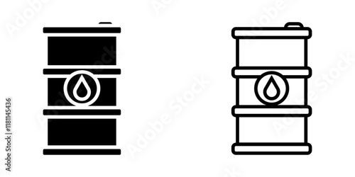 oil industry set icon on white background
