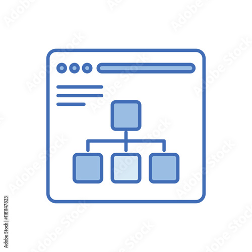 Site Map vector icon