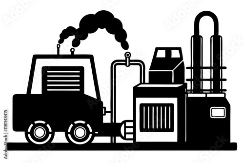 Blue Industrial Welding Equipment in Workshop - Precision and Power