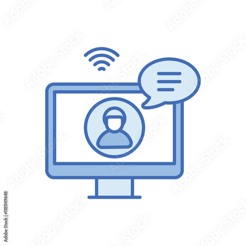 Live Streaming vector icon
