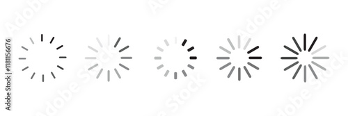 minimalist loading animation—perfect for adding a modern, seamless touch to your user interface. experience while keeping users engaged during loading times." Vector illustration concept.