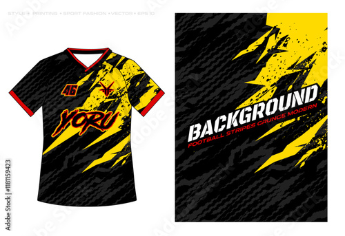 yellow red black tiger bear claw stripes Sublimation Jersey design ripped neon vector background blue pink, modern classic pattern texture, abstract sport apparel soccer football cycling