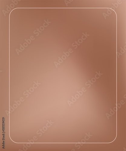 Mocha mousse background. Frame Nude soft brown gradient