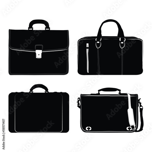 Convertible Weekender Bag,Carry on Canvas Garment Duffle Bag Black silhouette illustation Vol 02