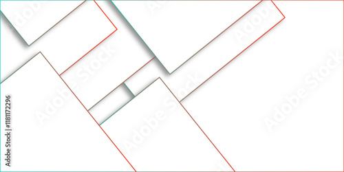 Abstract white background design with layers of textured white transparent material in triangle and squares shapes. White color technology concept geometric line vector white light grey background.	
