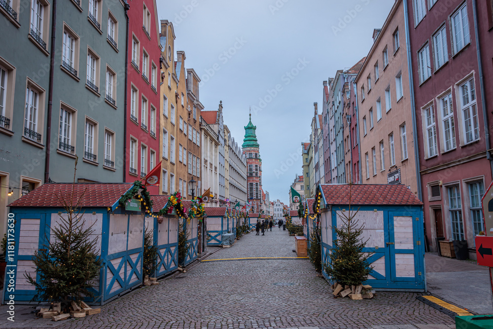 Obraz premium Gdansk, Poland - December 21 2024 