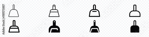 dust-pan icon. dustpan icons, Dustpan Icon set