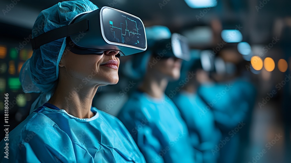 Surgeons collaborating remotely using AR and VR tools for real-time surgical precision and assistance Surgeons collaborating remotely using AR and VR tools for real-time surgical precision and assistance