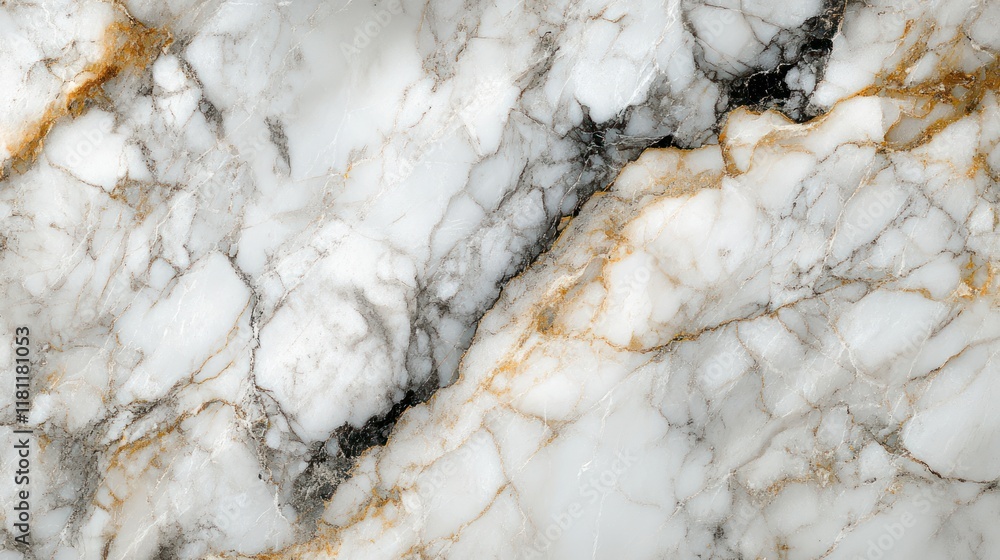 Elegant White Marble Texture with Golden and Grey Veins: A Luxurious Stone Background Elegant White Marble Texture with Golden and Grey Veins: A Luxurious Stone Background