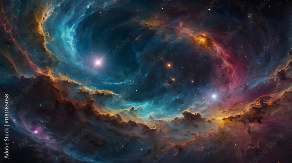 Fototapeta premium background with space, ai generated