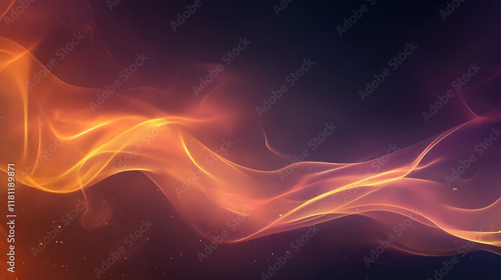 Obraz premium Abstract Orange and Purple Wave Design