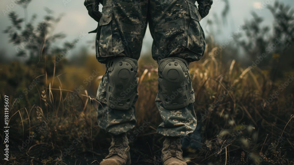 Courageous Soldier: In full uniform, the soldier stands guard, ready to protect their nation with unwavering courage and resolve, embodying the spirit of duty.
Courageous Soldier: In full uniform, the soldier stands guard, ready to protect their nation with unwavering courage and resolve, embodying the spirit of duty.