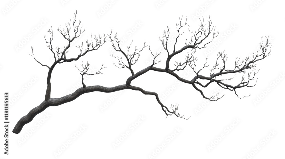 Fototapeta premium Tree branch transparent background