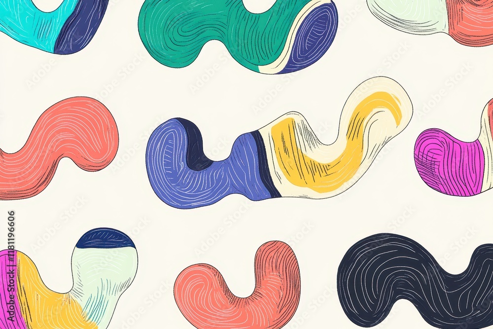Concentric Patterns in Warm Lighting Style Art Concentric Patterns in Warm Lighting Style Art