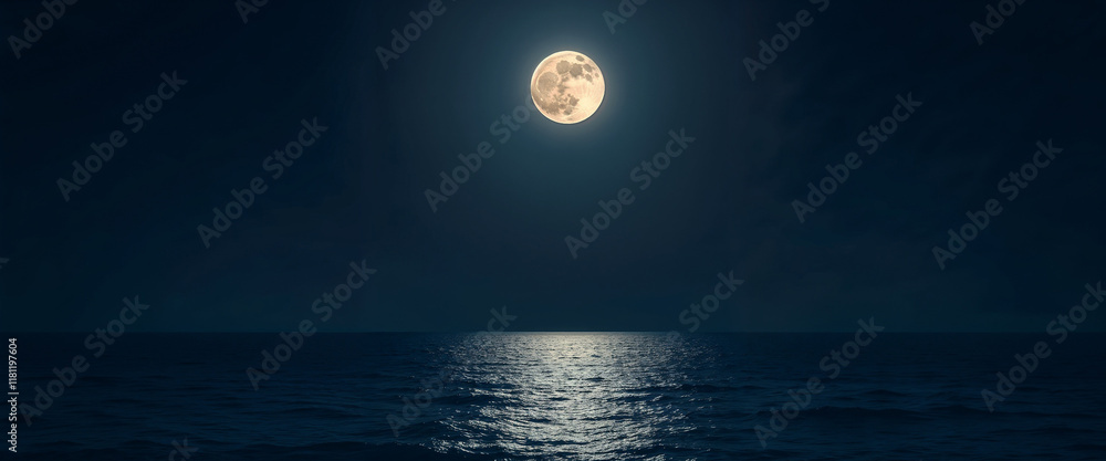 full moon on the sea at night full moon on the sea at night