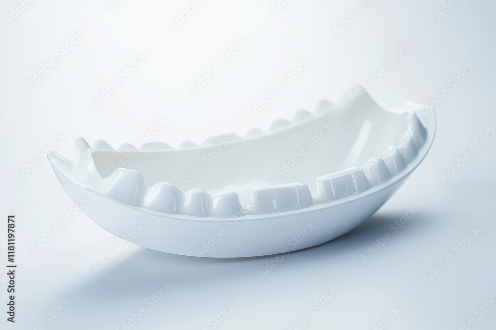 Geometric White Bowl with Strips and Glowing Edges Geometric White Bowl with Strips and Glowing Edges