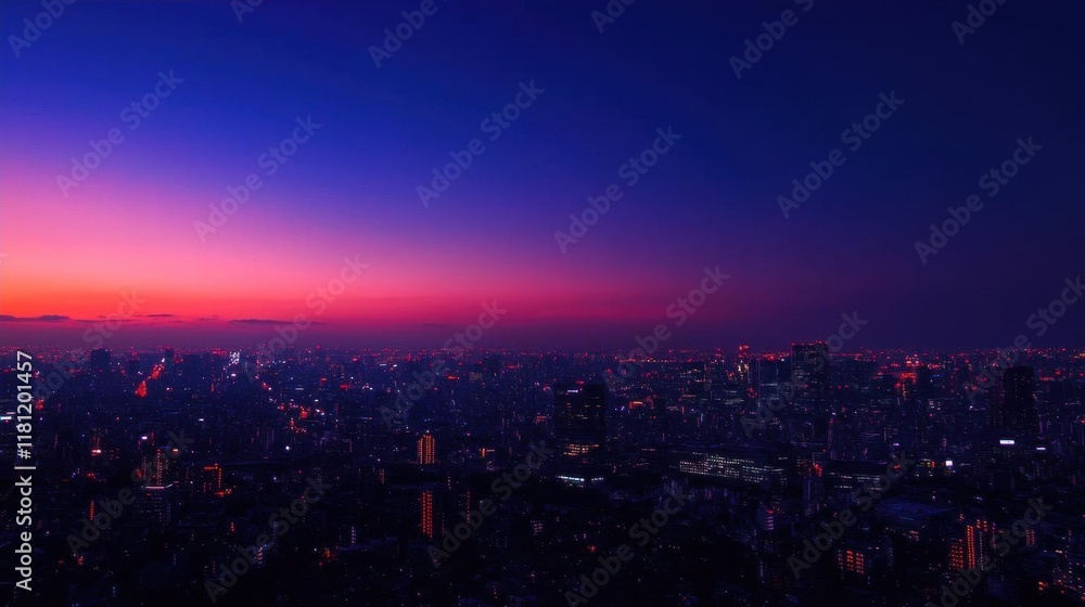 A vibrant city skyline at dusk, illuminated by city lights. A vibrant city skyline at dusk, illuminated by city lights.