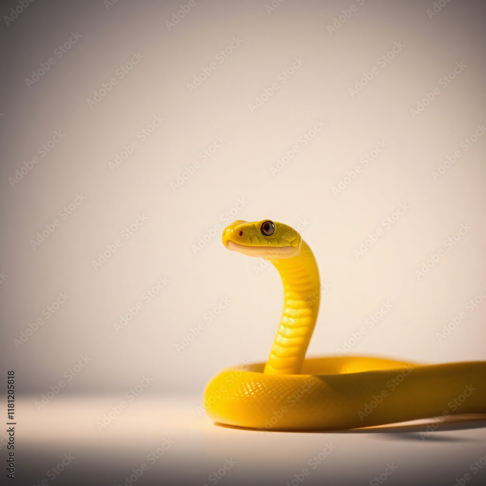 Fototapeta premium Bright Neon Snake. Year Of The Sanke. Colorful