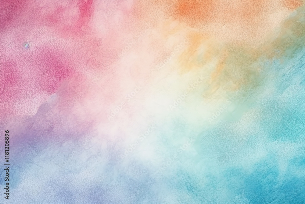 Fototapeta premium Abstract Watercolor Background water color paper textured background with a variety of objects including a pen, a ruler, and a glass of water